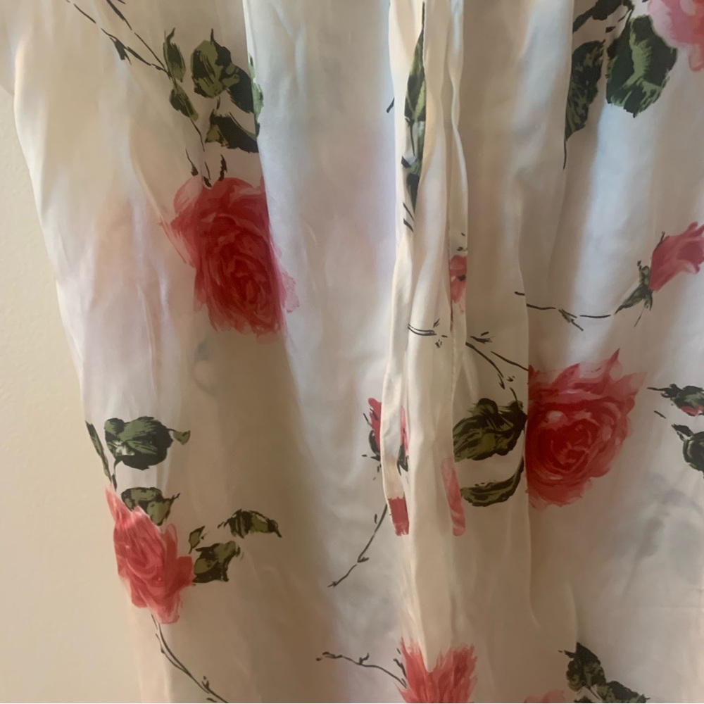 Jiexiu 100% Silk Floral Tunic Dress - Picture 8 of 12